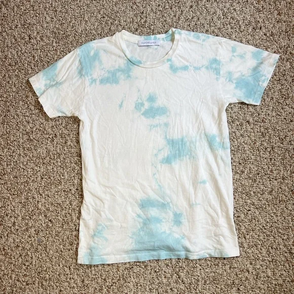 DAYDREAMER Tie Dye Weekend Tee Cloud Wash Blue White - Picture 3 of 4